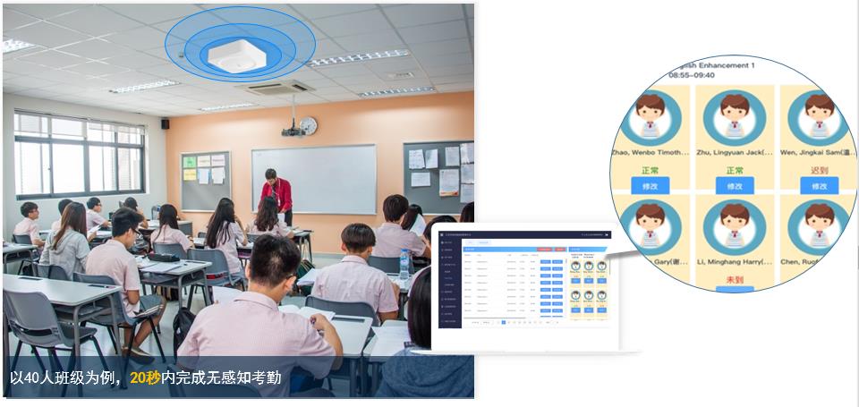 智慧校園應用--班級無感知考勤 智慧校園應用--班級無感知考勤